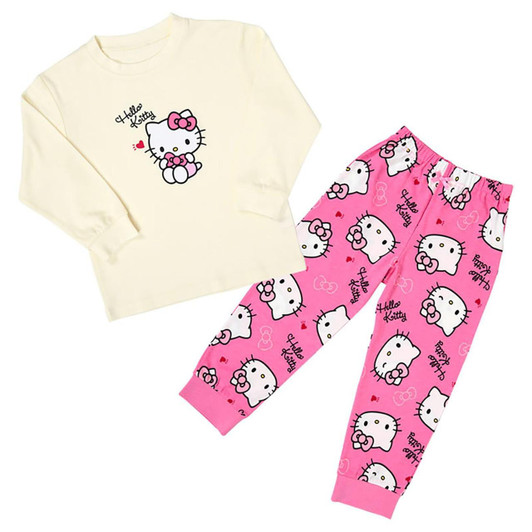  Sanrio Hello Kitty Kids Long-Sleeve Pajamas 485900 