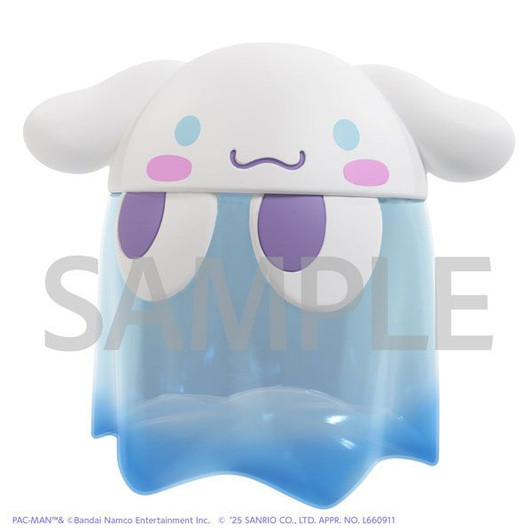 MegaHouse Pac-Man Sanrio Characters: Chibi Collect Figure Deluxe Ghost Cinnamoroll Clear Color Ver.
