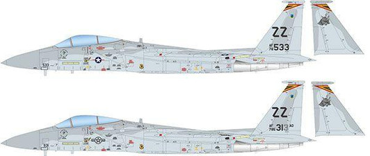  Platz 1/72 USAF Fighter Jet F-15C Eagle 18th Tactical Fighter Wing "General 1982" Plastic Model 