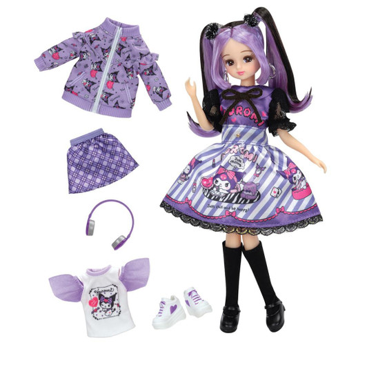 Takara Tomy Licca-chan Kuromi Collaboration Deluxe Doll