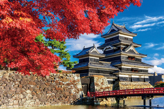 Jigsaw Puzzle Matsumoto Castle glowing in autumn (Nagano) (1000 Pieces)