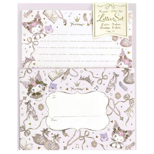 Miki Takei Sanrio Letter Set Kuromi Black Swan