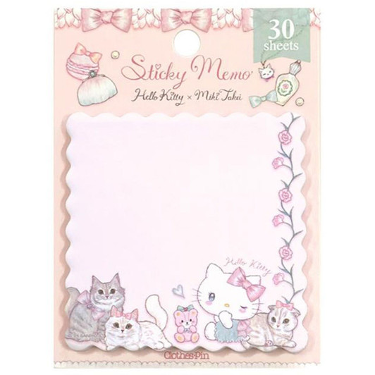 Miki Takei Sanrio Sticky Memo Sticky Notes Hello Kitty Elegance