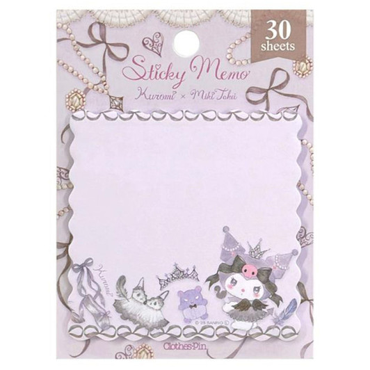 Miki Takei Sanrio Sticky Memo Notes Ku Black Swan