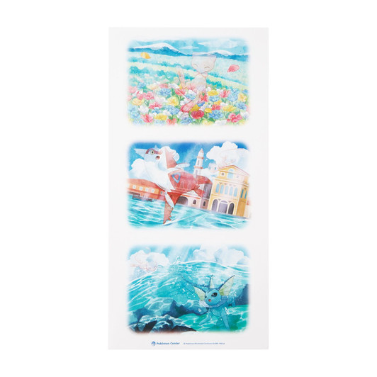 Pokemon Center Original Wall Sticker Invisible To Me Mew Latias Vaporeon