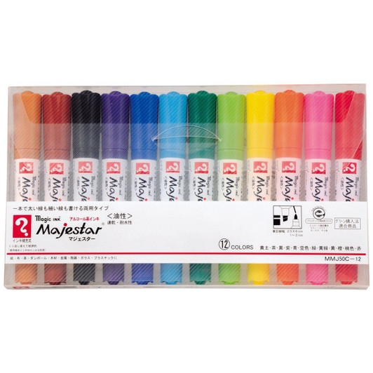 Teranishi Chemical Magic Ink Majester Marker 12 Colors MMJ50C-12