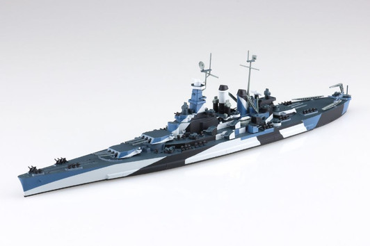Aoshima Waterline 1/700 United States Navy Battleship North Carolina Plastic Model (Renewal)