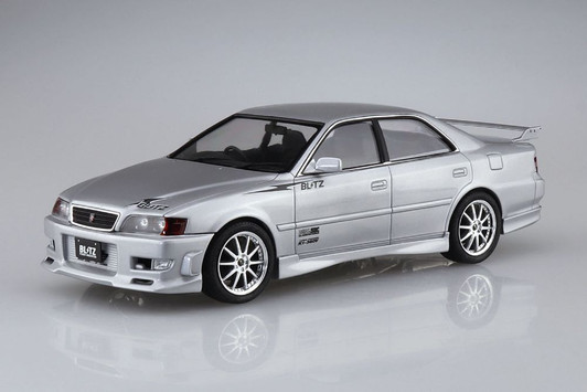 Aoshima The Tuned Car 1/24 Blitz JZX100 Chaser Tourer V 1996 Toyota Plastic Model (Renewal)