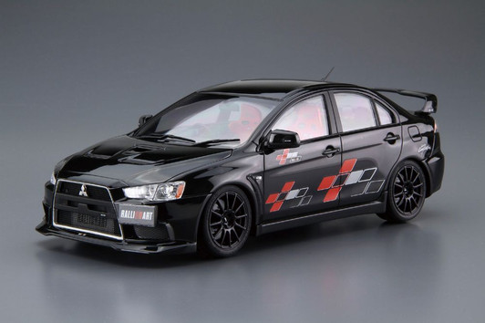 Aoshima The Tuned Car 1/24 Ralliart CZ4A Mitsubishi Lancer Evolution X 2007 Plastic Model (Renewal)
