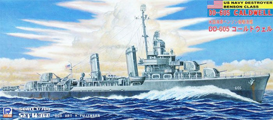 Pit-Road 1/700 US Navy Destroyer DD-605 Caldwell Plastic Model