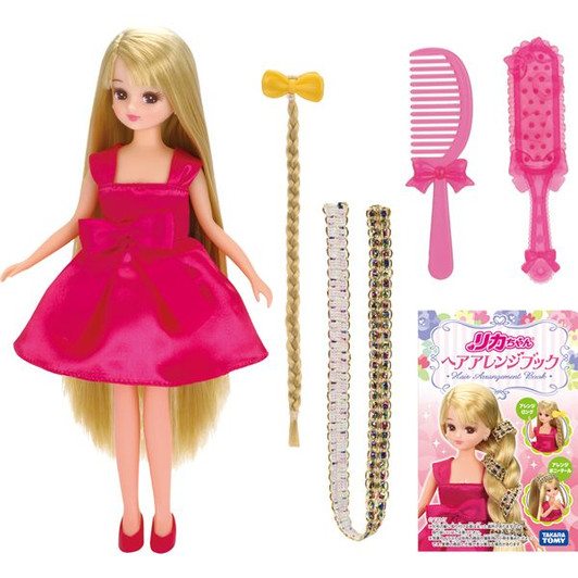 Takara Tomy Licca Doll Long Hair Arrangement Set