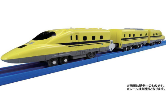 Takara Tomy Pla-Rail Operation In Smartphone Double-Camera Doctor Yellow