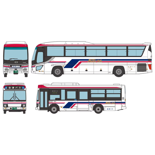 Tomytec Bus Collection Aizu Bus 2 buses Set (N scale)