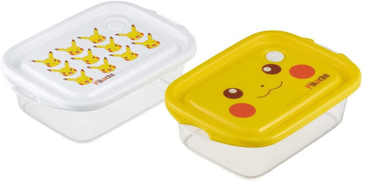 Skater Pokemon Pikachu Lunch Container 500ml Set (2 pcs)