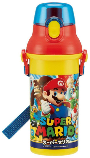 Skater Super Mario One Touch Drink Bottle 480ml TJO