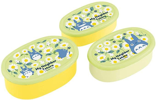 Skater Studio Ghibli Totoro Daisy Antibacterial Lunch Container Set (3 pcs)
