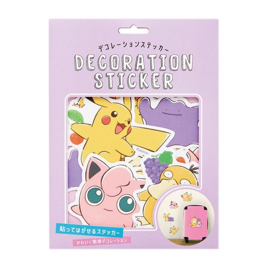 Pokemon Center Original Decoration Sticker / Fruits Purple