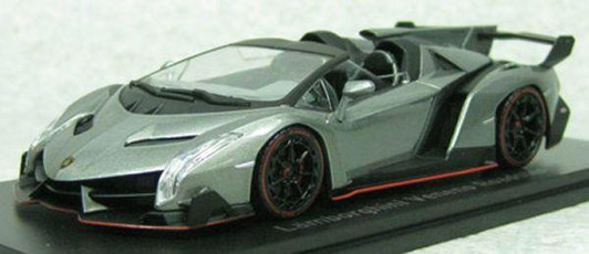  Kyosho Original KS05572GR Lamborghini Veneno Road Star Gray/ Red Line 1/43 scale 