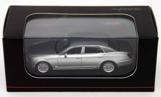  Kyosho Original KS07043A7 Bentley Mulsanne Light Gray / Silver 1/64 scale 