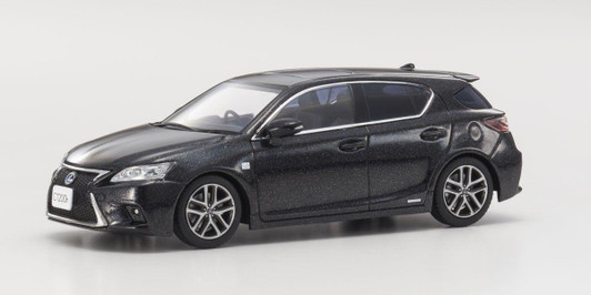  Kyosho Original KS03656BK2 Lexus CT200h F Sport Graphite Black 1/43 Scale 