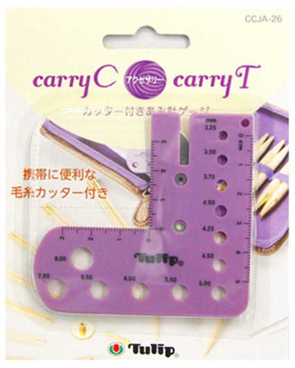  Tulip CCJA-26 Knitting Ruler Gauge With Wool Yarn Cutter 