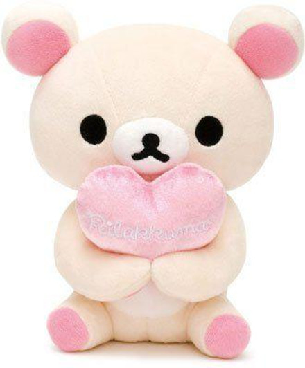  San-x Rilakkuma RK Tabletop Plush Toy (Heart) Korilakkuma MK59401 