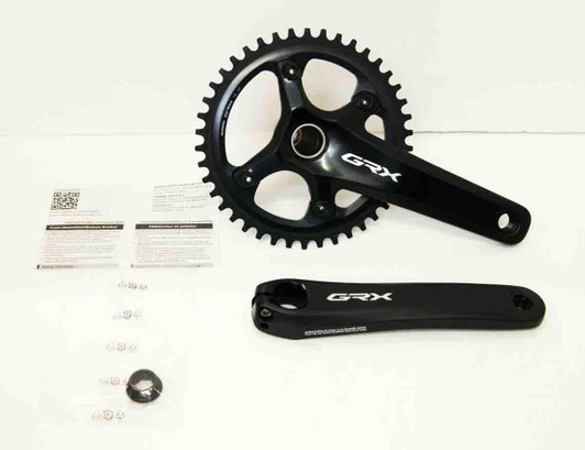 Shimano (Cycling) GRX FC-RX810-1 Cranksets 172.5mm 42T (Black) IFCRX8101DXB2