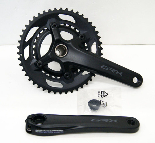 Shimano (Cycling) GRX FC-RX600-10 Double Crankset 10s 30/46T 175mm (Black) EFCRX600102EX60