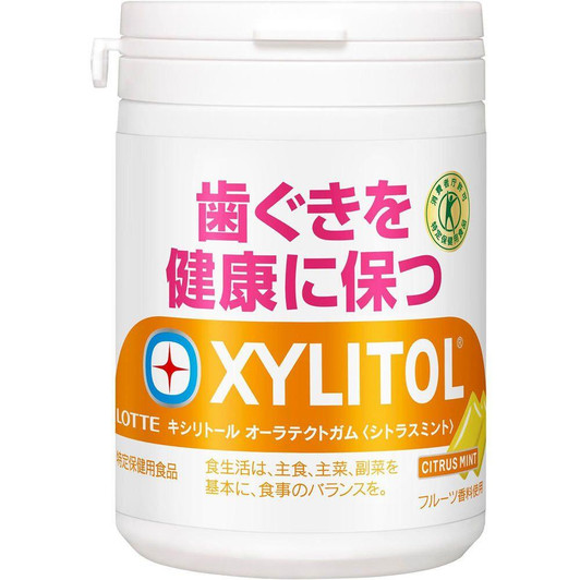  Xylitol Oral Tech Gum <Citrus Mint> Slim Bottle 125g Lotte - Gum 