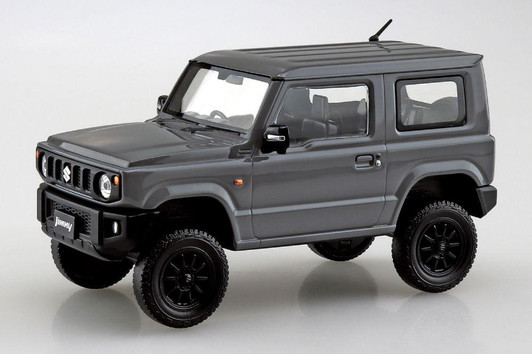  Aoshima RakuPla Snap Kit Suzuki JB64 Jimny Custom Wheels Medium Gray Plastic Model 