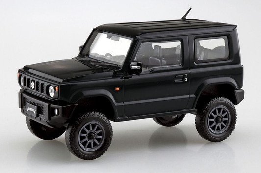  Aoshima RakuPla Snap Kit Suzuki JB64 Jimny Custom Wheels Bluish Black Pearl 3 Plastic Model 