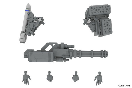 Plum 5inch Mechanism: POWERDoLLS 2: Expansion Set D 1/48 X-4RR (DRu35 MLC＆ R25RCT＆M7A GGUN) Plastic Model