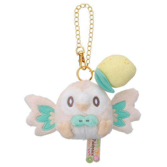 Takara Tomy Pokepiece Plush Mascot With C Attachment Colorful Version Rowlet