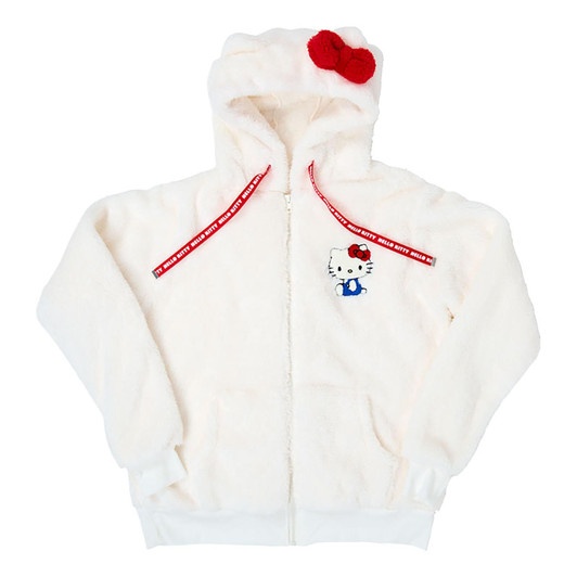 Sanrio Other Zip Up Boa Parka Hello Kitty White 295914