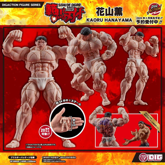  DIG DIGACTION Kaoru Hanayama Action Figure (Baki: Son of Ogre) 