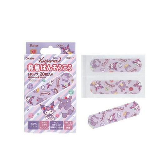 Skater Skater First Aid Adhesive Bandages Medium Size Sanrio Kuromi