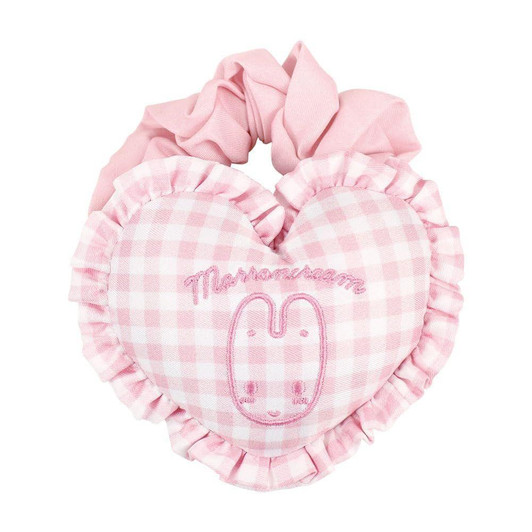  T's Factory Sanrio Heart Mascot Scrunchie Marron Cream 