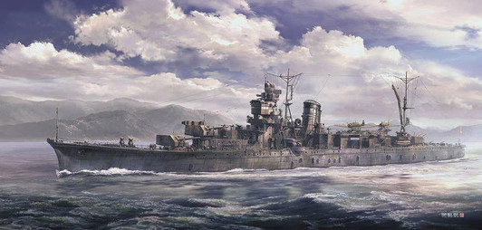  Hasegawa 1/350 IJN Light Cruiser Sakawa Plastic Model 