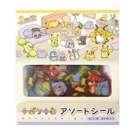  Pokemon Center Original Assorted Stickers Ten Poke Ten Colors 
