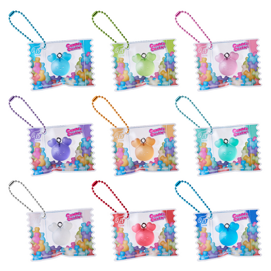 Bandai Candy TWICE LOVELYS Gummies Charm with Pouch Set BOX (12pcs)