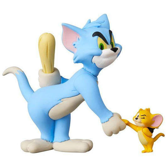  Medicom UDF Classic Color Ver. Tom w/ Club and Jerry w/ Bomb Figure (Tom and Jerry) 