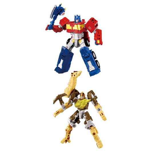 Takara Tomy Transformers WKS-01 Optimus Prime & Light Long Wild Docking Set