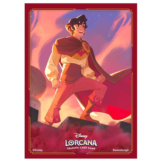 Takara Tomy Disney Lorcana TCG, Card Sleeve Japanese Version, "Aladdin The Illegal Heroes"