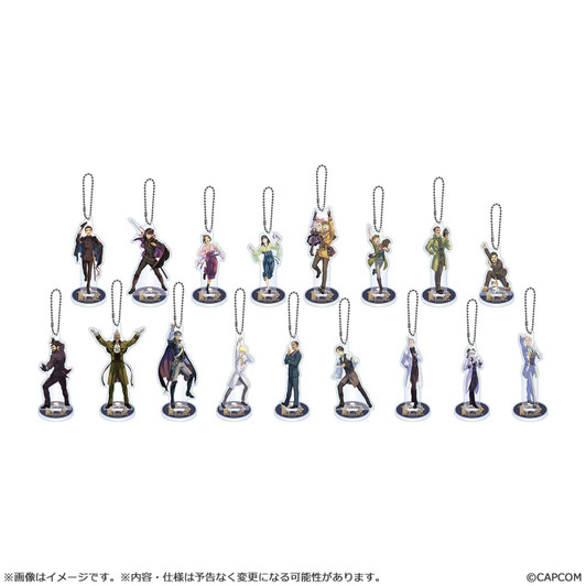 Capcom Great Ace Attorney - 10th Anniversary Banquet - Acrylic Stand Keychain Collection Box (17pcs)