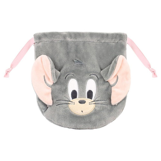 T's Factory Tom And Jerry Plush Drawstring Pouch TF