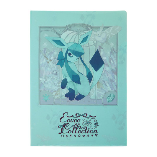 Pokemon Center Original A4 Clear File Eevee Collection Glaceon