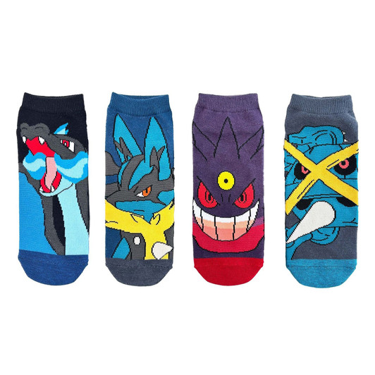 Pokemon Center Original Character Socks 4P Socks Mega Evolution Large (26–29 Cm)