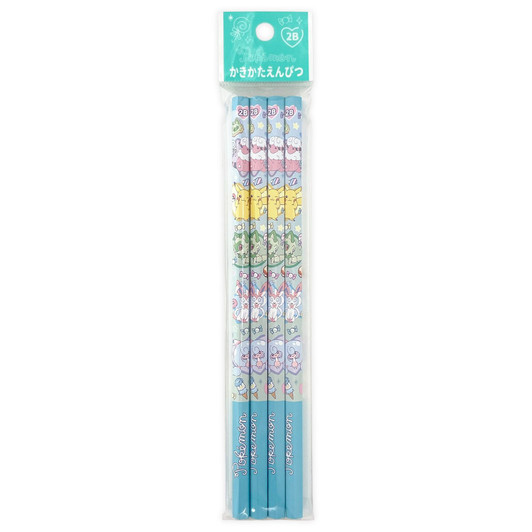 Pokemon Center Original Writing Pencil 2B 4 Pack Fancy Time