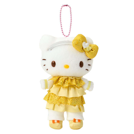 Sanrio Hello Kitty Oshare Majo Love And Berry Mascot Holder Canary One Piece Dress 650251