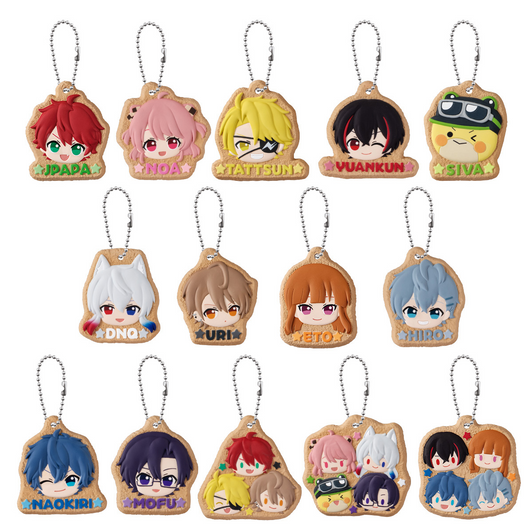 Bandai Candy Colorful Peach Cookie Charmcot Keychain BOX (14pcs)